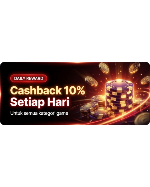 Cashback 10% Setiap Hari – Daily Reward Ceria123