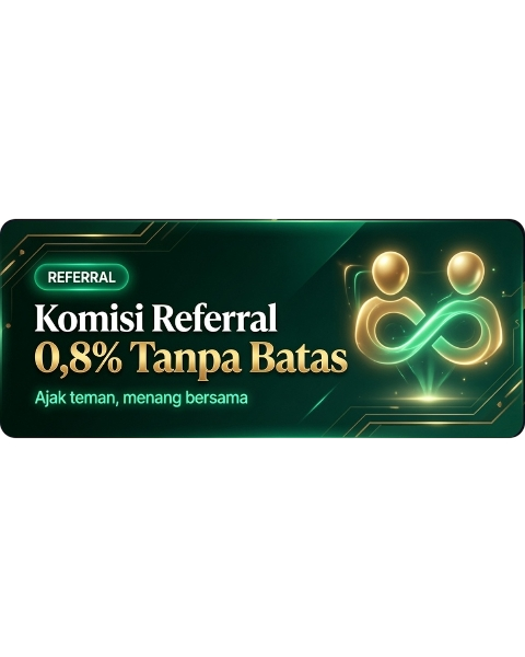 Komisi Referral 0,8% Tanpa Batas – Ceria123